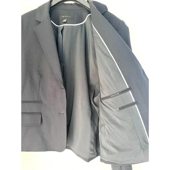 Twin Hill Catherine Wool Blend Corporate Uniform Airline Suit Jacket 16R Navy - Picture 8 of 10